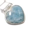 Натуральный Аквамарин Драгоценный Камень Ручной Работы 925 Стерлинговое Серебро Подарок Подвеска 1,62" J7J10