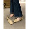 French Single Shoes Women's Shoes Spring and Summer 2025 New Simple Commuting Versatile Square Head Light Mouth Thick Heel Temperament Ladyshoes