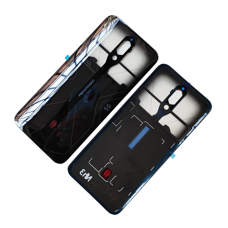 Для ZTE nubia Red Magic 5G A+ Стеклянная Задняя Панель Корпуса Задняя Крышка С Клейкой Основой Замена Задней Двери Жесткая Батарея
