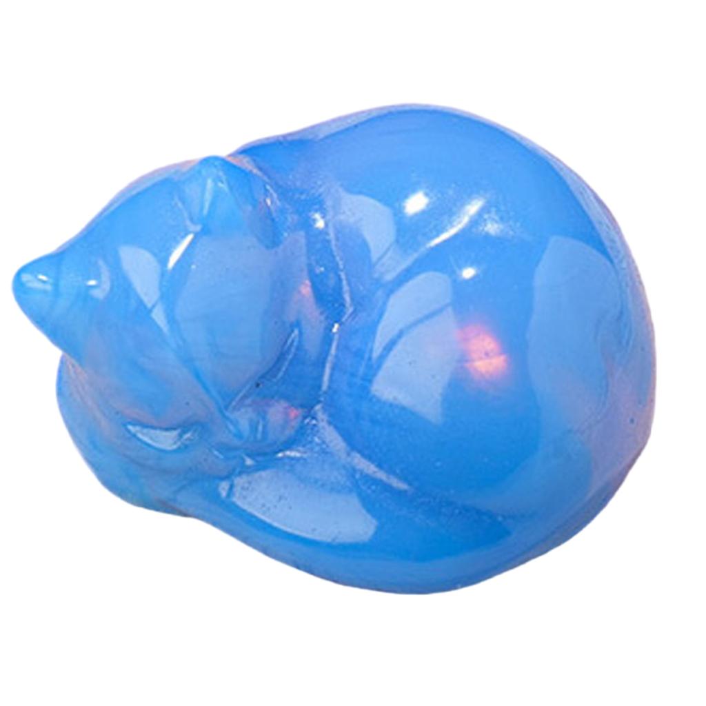 Натуральный кристалл спящая кошка резьба кристаллы спящая кошка статуэтка ручная работа каменное искусство фигурка для домашнего декора подарок