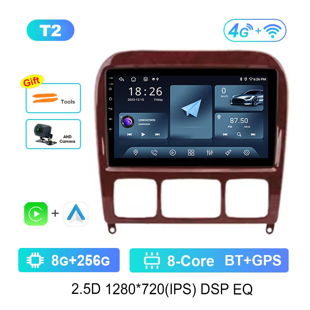 Для Mercedes Benz S Class W220 S280 S320 S350 S400 S430 S500 S600 S55 AMG Автомобильный видео-мультимедийный проигрыватель WiFi Android GPS Carplay