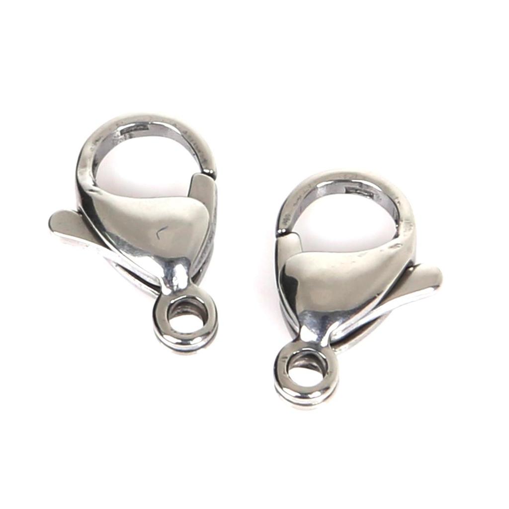 10Pcs/pack Stainless Steel Clasps Lobster Claw DIY Jewelry Accessories