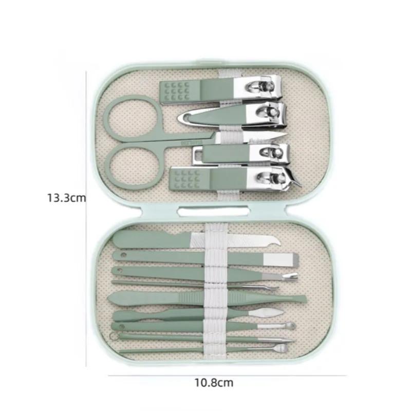 14Pcs/set Manicure & Pedicure Set Stainless Steel Nail Scissors Nail Clippers Cuticle Dead Skin Remover For Men Women