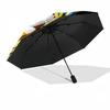 Panda Chef Cooking Game Automatic Umbrella with 8-Rib Compact Design All-Season Travel Compact Folding Umbrella Best for Christmas
