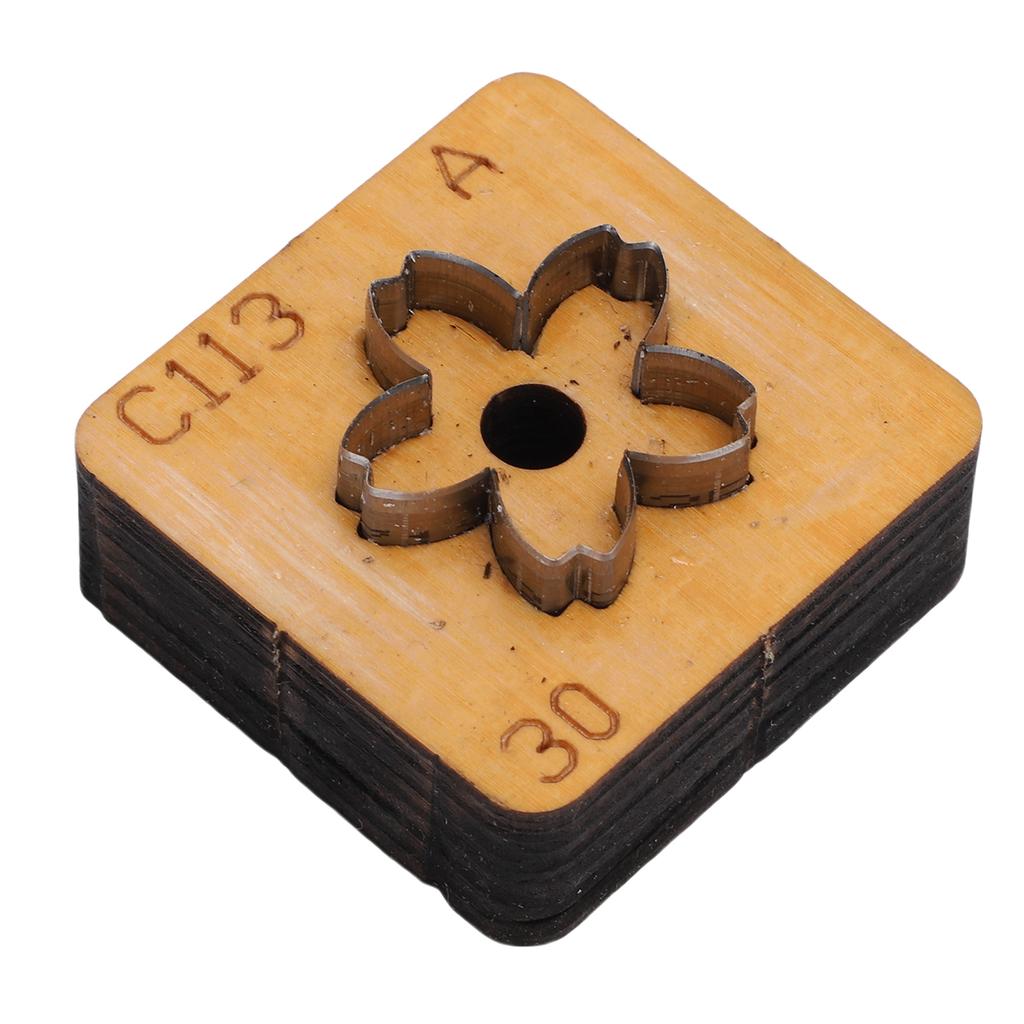 Flower Leather Cutting Die   Wood Carbon Steel Flower Shape Leather Cut Mold for Craft
