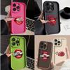 LZ21 Lips Kiss Design Art Silicone Phone Case for iPhone 11 13 14 15 16 Pro Max 7 8 16 Plus 12 Mini XS Max XR Shockproof Back Cover