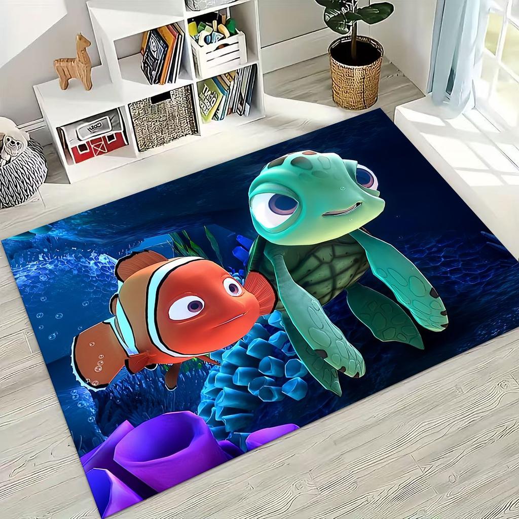 3D Ковер Мультяшный В Поисках Немо Подводный Мир для Спальни Гостиной Дивана Дома, Большой Детский Нескользящий Коврик для Пола, Подарок