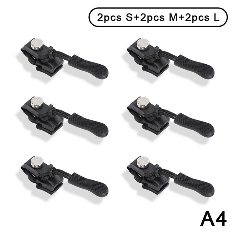 2/6 шт. комплект для ремонта молнии универсальный мгновенный ремонт молнии замена фиксатор скользящие зубцы головка молнии для 3 разных размеров