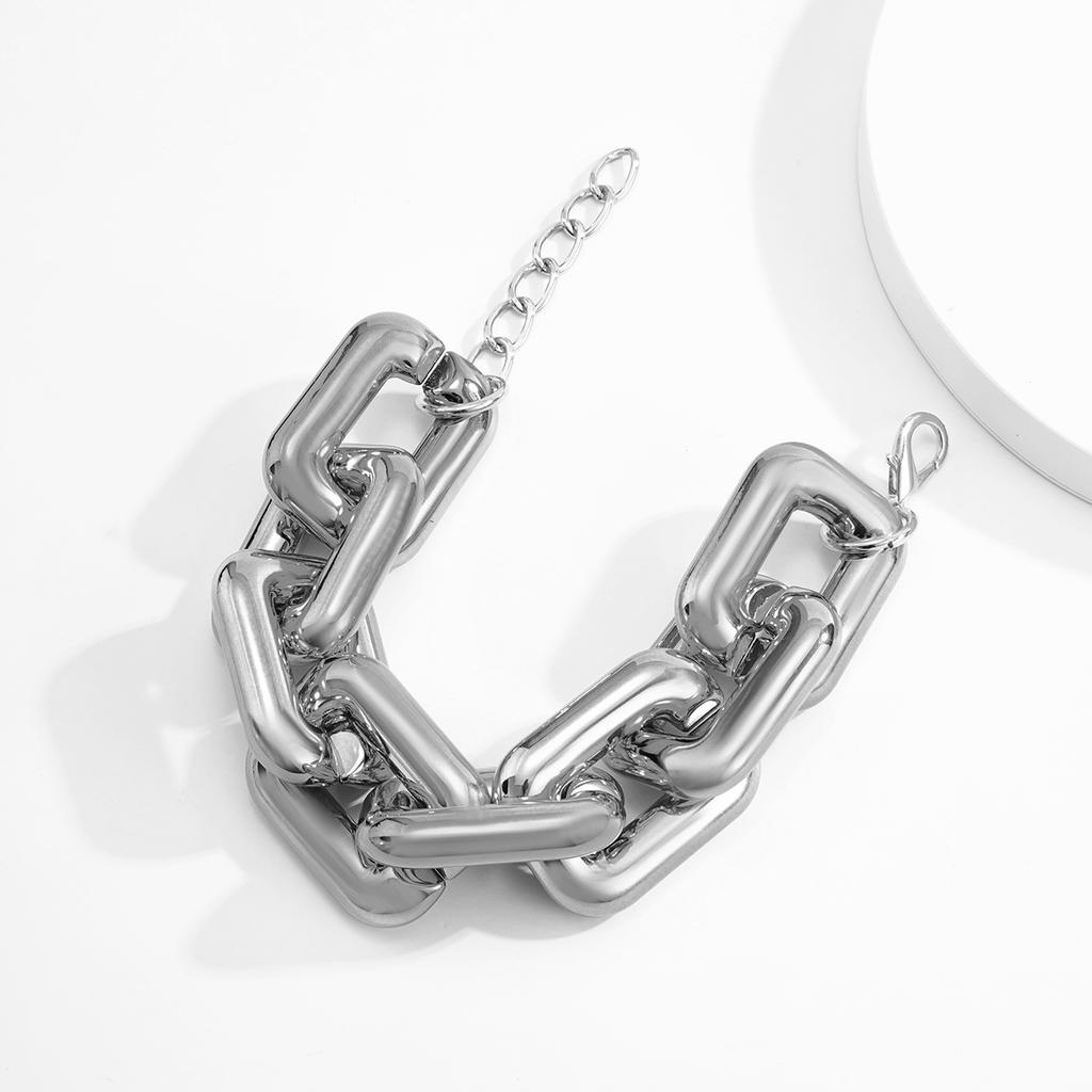 SHIXIN CCB Material Large Chunky Chain Bracelet for Women Hip Hop Big Thick Link Hand Chains Jewelry Trendy Egirl Bracelets 2026