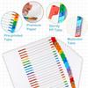 Alphabet Binder Dividers for 3 Ring Binder, COIDEA A-Z Dividers for 3 Ring Binder, Multicolor A-Z Binder Dividers with izable Table of Contents Page,