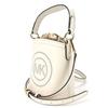 Used Michael Kors Shoulder Bag 35T1GUWC5I leather/canvas Ivory Ivory 2WAY