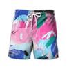 Летние шорты с 3D-принтом, с красочными и интересными узорами, модные, повседневные, пляжные, мужские шорты