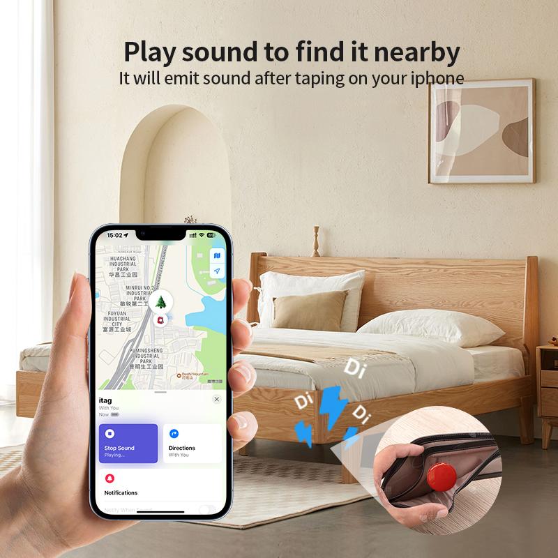 Цветной мини-умный тег Bluetooth Finder для отслеживания багажа, работает с Apple Find My Item Locator для рюкзака с ключами и багажом