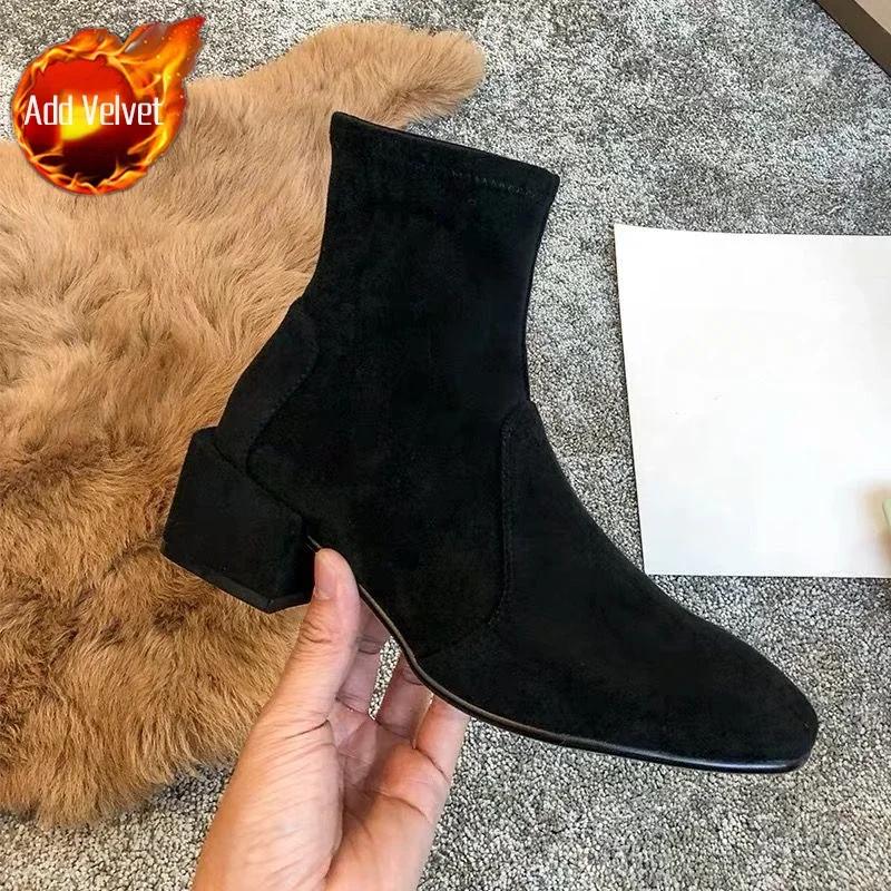 Autumn Booties New In Winter 2025 High Quality Female Short Shoes Footwear Comfortable and Elegant Chic Pu Women's Ankle Boots