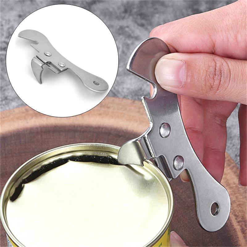 Manual Can Opener Stainless Steel Tin Opener Kitchen Can Piercer For Restaurant Home Camping Can Opener Bottle Opener