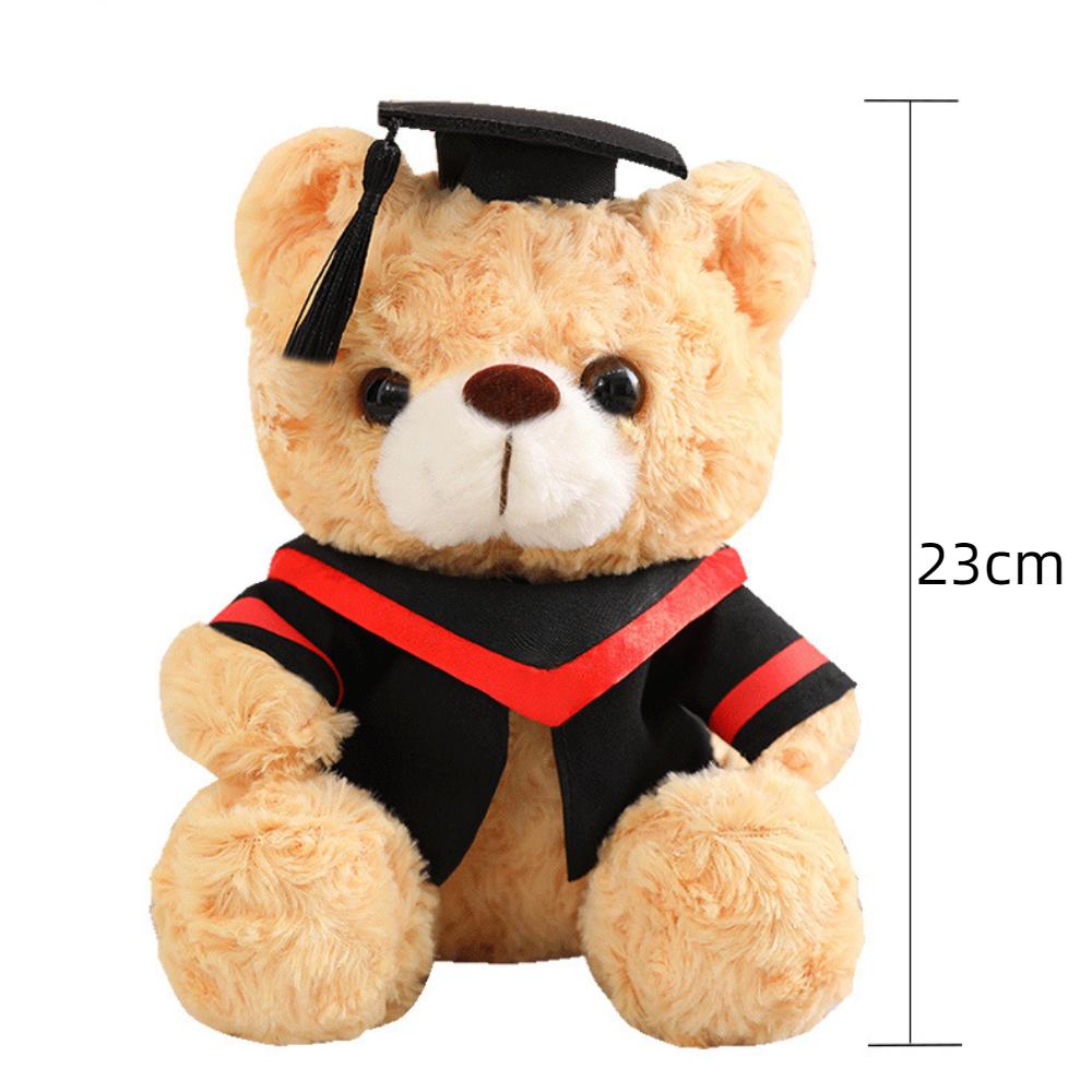 23cm Teddy Bear Doll Small Plush Dr. Bear Cute Plush Toy  Students