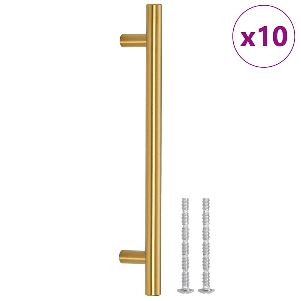 Furniture Handles 10 pcs Golden 160 mm Stainless Steel