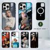 Чехол для телефона singer Y-Young Mikos для iPhone 17, 16, 15, 14, 13, 12, 11 Plus, Pro, магнитный, для беспроводной зарядки Magsafe