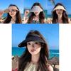 Summer Sunshade Uv Protection Wide Brim Hat With Large Faceshading Cap For Women Outdoors