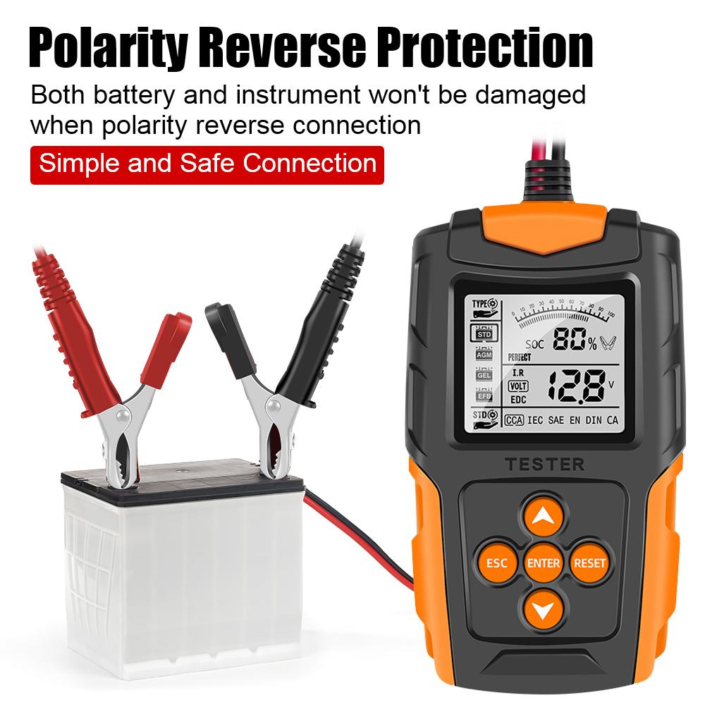 12V 24V Auto Diagnostic Tools Battery Analyzer Car Battery Tester Digital Cranking Charging Tool For Wet/GEL/Lead-acid Battery