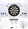 Wooden Dart Cabinet - ENGELHART - Sisal Dartboard - 2 Sets of 18 GR Darts