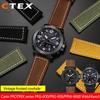 24mm Cowhide Frosted Italian Leather Watchband for Casio PROTREK Series PRG-600/PRG-650/PRW-6600 Outdoor Sports Bracelet Strap