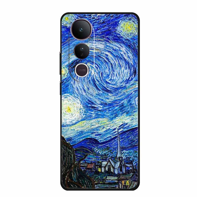 3D Тисненый Чехол Для Vivo V50 Lite 4G Чехол Для Телефона V 50 lite Coque Цветы Силиконовый Мягкий Задний Чехол Funda Для Vivo V50 Lite 5G Чехол