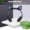CL107 Cat Ear Foldable Music   USB Headphone Earphone with LED Light for PC Mobile Phone