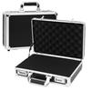 Rxakudedo Attache Case, Aluminum Case with Password Entry, Black, 36cm Long X 10cm Wide X 25cm High (Perfect for Commuting)