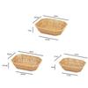 Multipurpose Imitation Rattan Fruit Plate  Wedding Candy Flower Storage