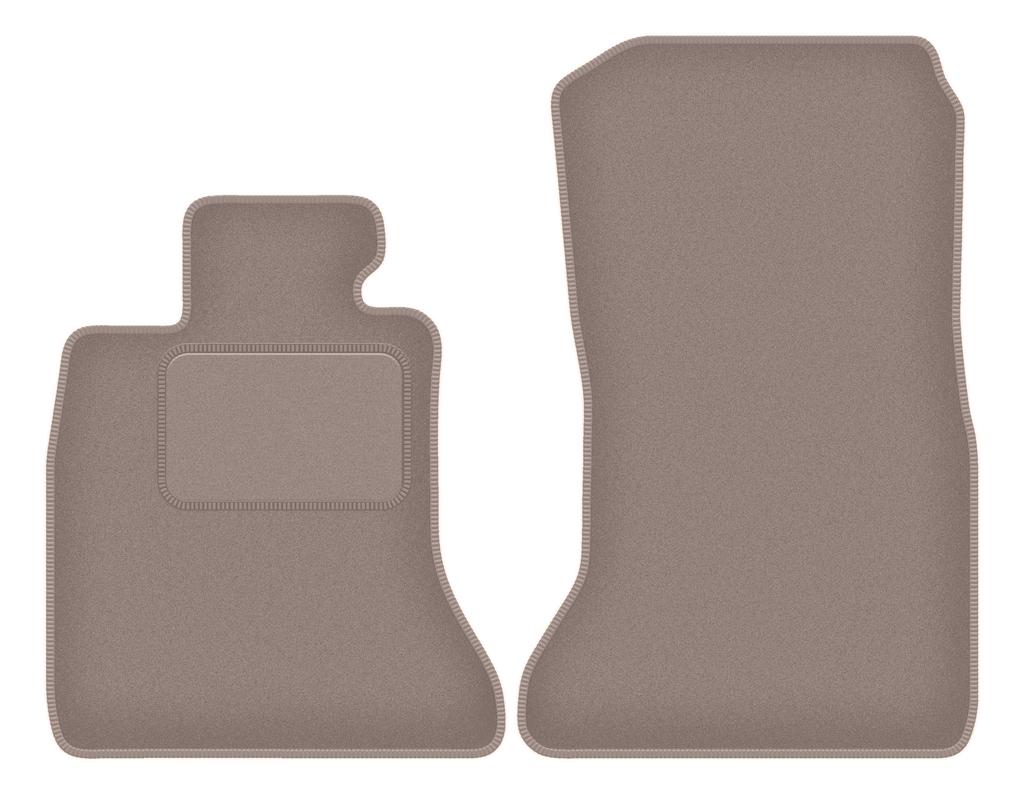 Beige front floor mats for: BMW 7 F02 LONG (2008-2015)