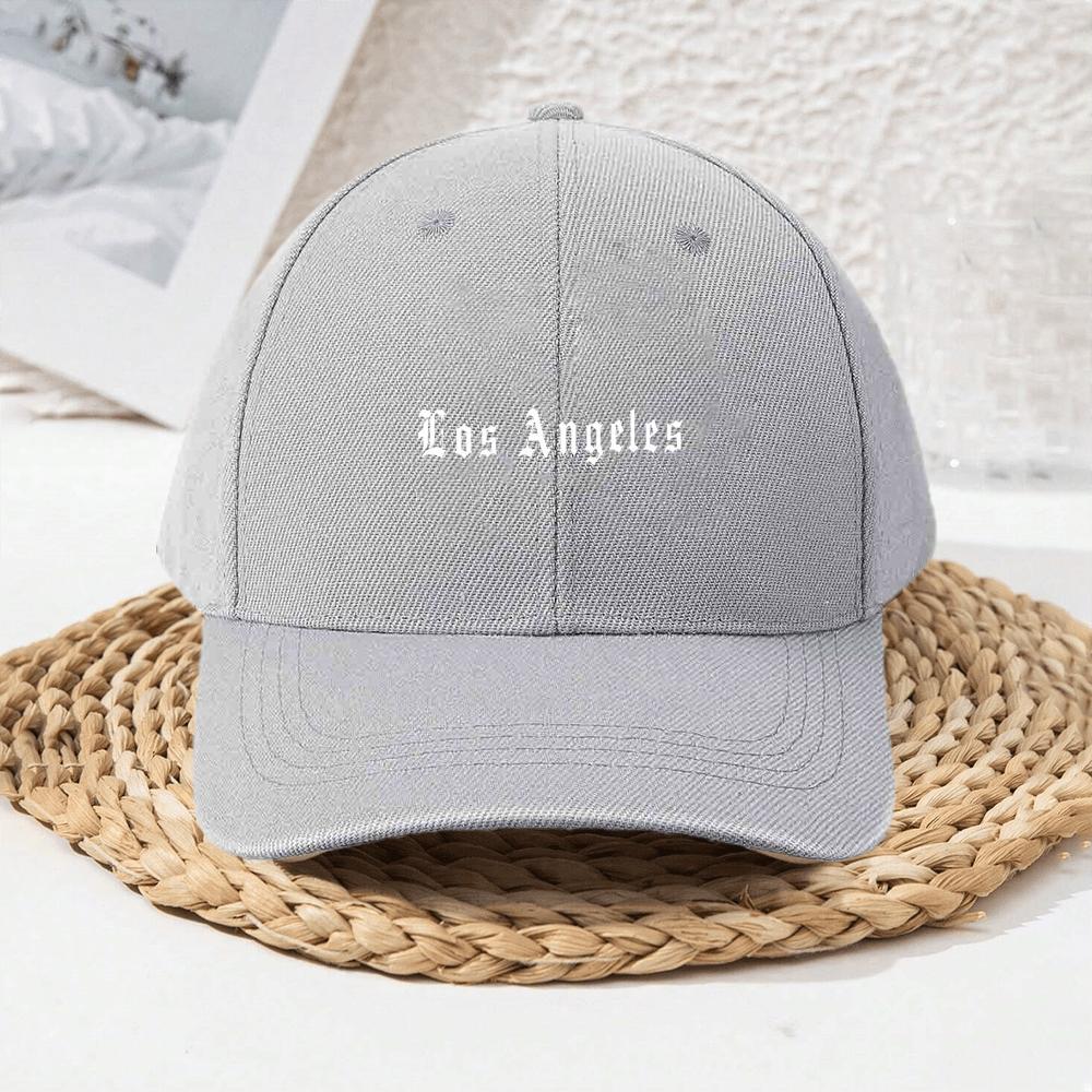 Красная Бейсболка с вышивкой Los Angeles, Регулируемая, Повседневная, Для улицы