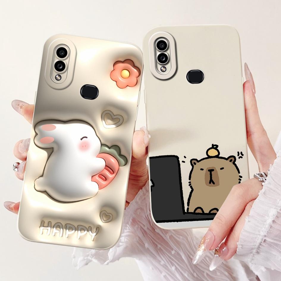 For Samsung Galaxy A10s Case SM-A107F Cover Creative Panda Cartoon Soft Silicone Phone Cases on Samsung A10 SM-A105F M01s Bumper