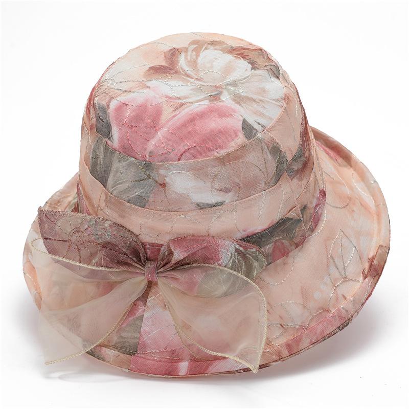 Hat for Women In Spring Summer Mother's Sun Protection Basin Hat Thin Design Middle-aged Elderly People Breathable Sun Hat Large Shade Fisherman's Hat