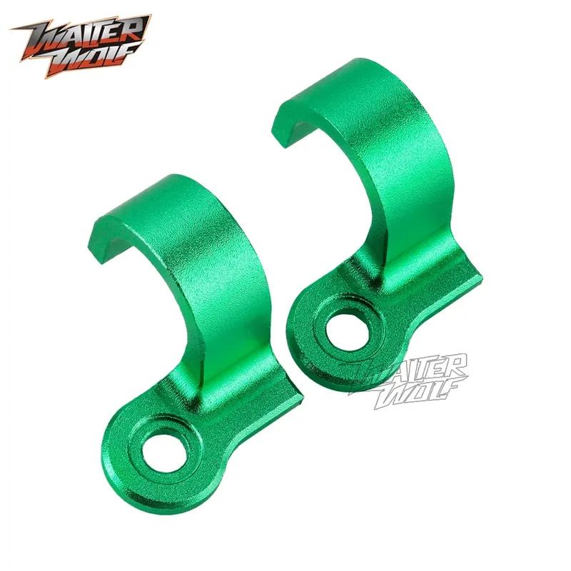 Rear Brake Hose Fixing Clip For KAWASAKI KDX 200R 220R KX 125 250 Guide Clamp Motorcycle Accessories Clamping Lines CNC Aluminum