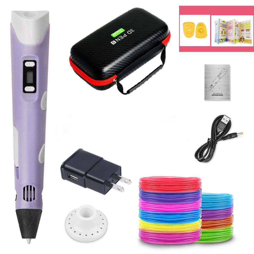 3D-ручка для детей, 3D-ручки для печати «сделай сам», карандаши для рисования с чехлом на нити PLA, новинка, подарок для детей, подарок на день рождения