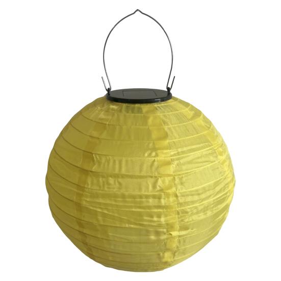 25/30СМ Складной Солнечный Фонарь с Ручкой IP44 Водонепроницаемый Наружный Садовый Подвесной Китайский Традиционный Декоративный Светодиодный Тканевый Фонарь