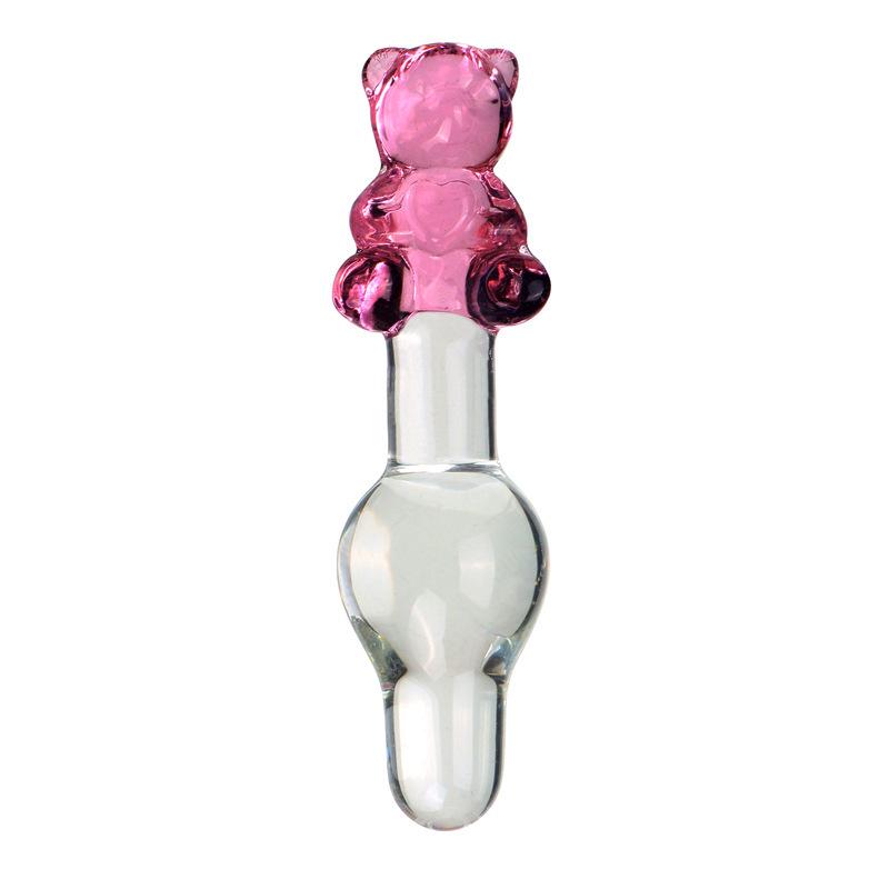 Crystal Scar Glass Dildo Female Anal Plug Masturbator