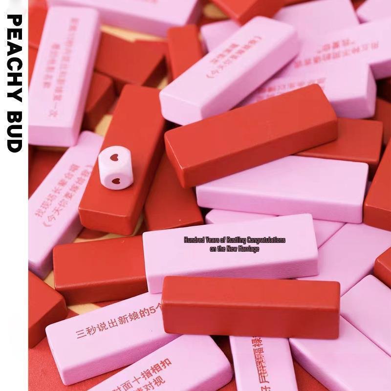 Свадебная Дженга - Блокиратор Двери: Пранк для пары, Атмосфера молодоженов, Фотореквизит, Подарки на свадьбу.