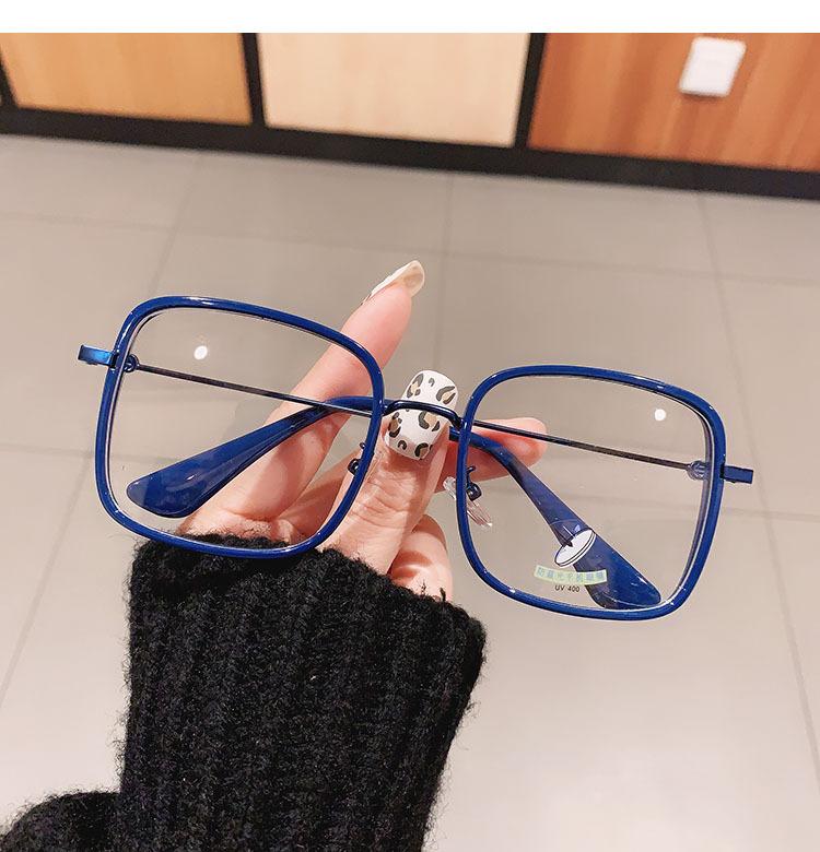 New Fashion Square Reading Anti Blue Light Glasses Women Brand Designer White Female Eyeglasses Metal Frame Transparent Glasses