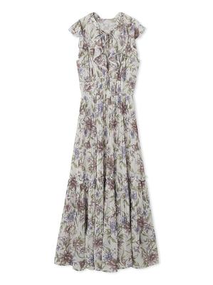 Платье Snidel с принтом и плиссировкой SWFO252055 PBEG 00 Женское