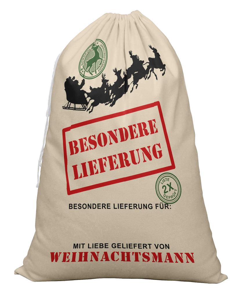 Printtoo Большая холщовая сумка на шнурке, рождественские мешки, подарочный мешок Санты, индивидуальный подарок на вечеринку, 2 шт., 27x20 дюймов