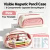 Magnetic large-capacity pencil case boys stationery box pencil case 2026 new style