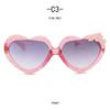 Модные очки с милой сердечкой в ​​форме сердца для девочек, модные очки с защитой от ультрафиолета для активного отдыха, подарок для детей, детские аксессуары