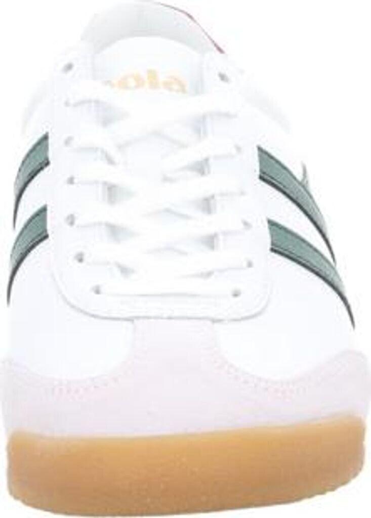 Gola Classics Men's Torpedo Leather Trainers White/evergreen/deep Red