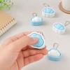 Lightweight Stress Reliever Toy Dual Color Fluffy Cloud Clicker Cloud Clicker Keychain  Daily Carry