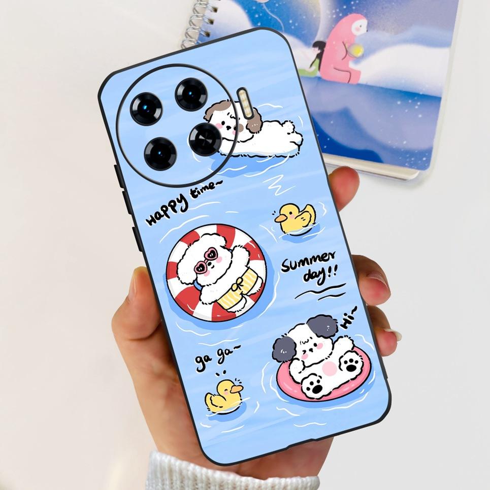 Мягкий силиконовый задний чехол для Tecno Spark 20 20c 20 Pro Pro+ Plus, противоударный чехол, крутой стиль, узор с драконом и мультяшными персонажами