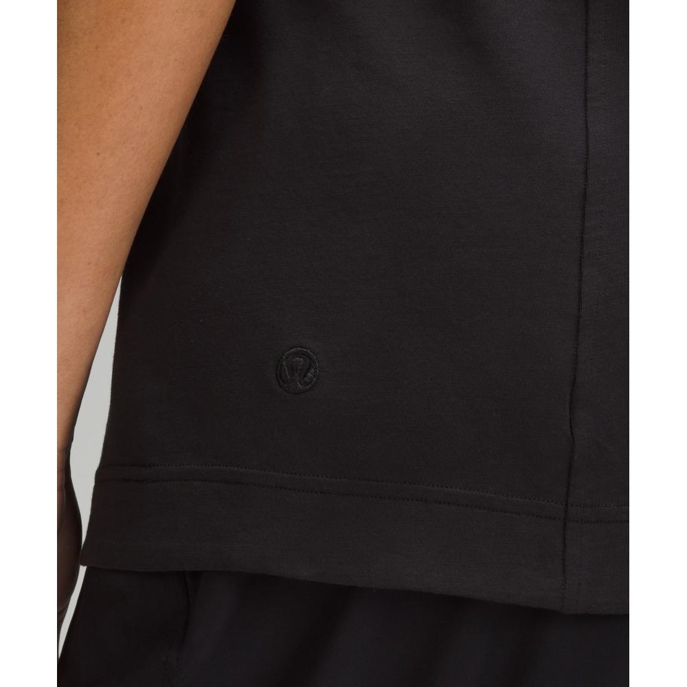 Lululemon Long Cotton Crewneck Tank Top Black