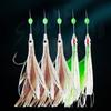 AS Cluster Soft Lure Bimoo Luminous Eel Sabiki Rigs String Hooks Lure Fishes Saury Squid Mackerel Scada Снасти для морской рыбалки