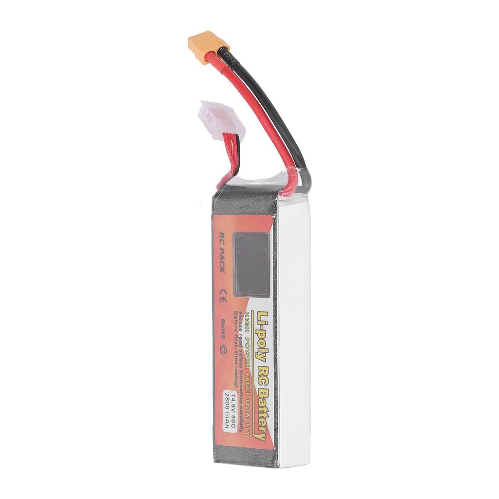 RC Lipo Battery 14.8V 60C Discharge Rate 4S XT60 Plug Connector 2800mAh Power for Remote Control